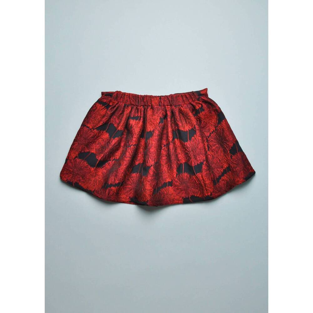 NEW PETITE HAILEY girl's jacquard balloon skirt in red